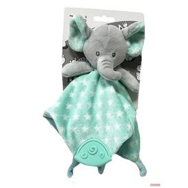 Tulilo plüss rágókás szundikendő elefánt menta - 25 cm