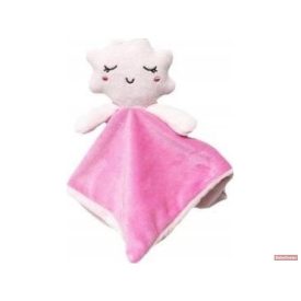 Tulilo plüss rágókás szundikendő felhő rózsa - 25 cm