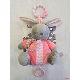 Tulilo plüss zenélő,csörgő szürke nyuszi- 18cm