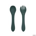 PETITE&MARS Szilikon étkészlet TAKE&MATCH 4 db Misty Green - Intense Ochre 6hó+