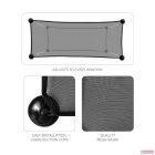 Zopa autós hátsó ablak napellenző 1db - fekete