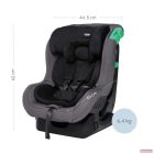 Zopa Verso i-size 40-105cm gyermekülés - övvel rögzíthető - Foggy Grey