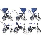 ZOPA Citigo deluxe gyermek tricikli 360°-ban forgatható - Mulberry Pink