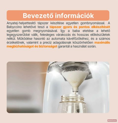 Zopa Babyccino Automata tápszerkészítő gép - fekete