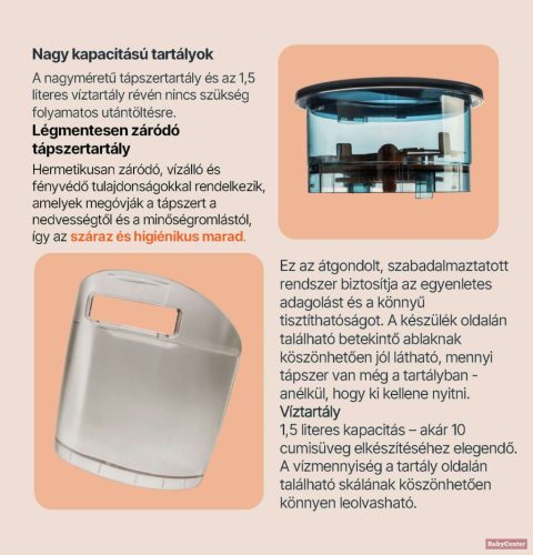 Zopa Babyccino Automata tápszerkészítő gép - fekete