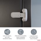 Zopa Hűtőszekrény zár biztonsági zárral 1db