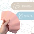 Zopa szilikon hajmosó karika - pink