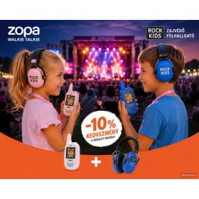   Fesztivál Élménycsomag gyerekeknek – Walkie-Talkie + Zajvédő Fülhallgató