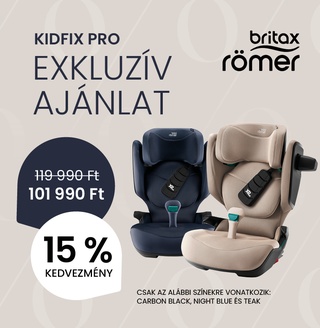  ADAC-győztes biztonság most akcióban! 15% kedvezmény a KIDFIX PRO ülésre – Februári akció!